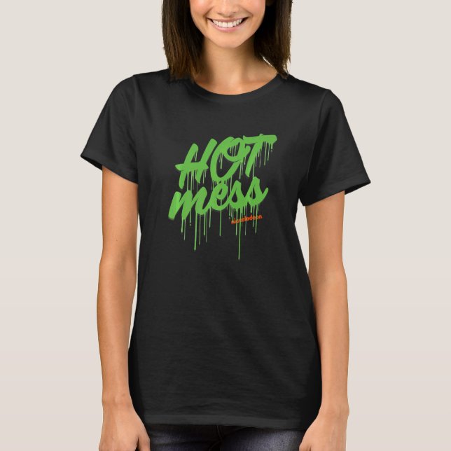 Camiseta Nickelodeon Slime Hot Mess (Frente)