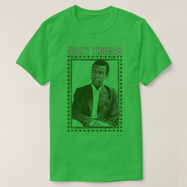 Camiseta Nicky Thomas 70s Reggae Design original (Frente do Design)