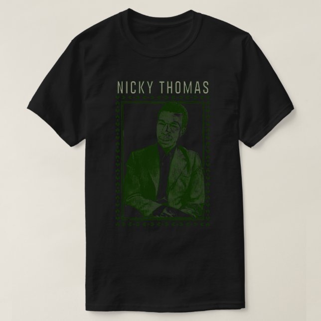 Camiseta Nicky Thomas 70s Reggae Design original (Frente do Design)