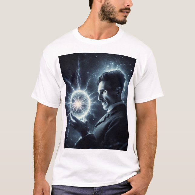 Camiseta Nicola Tesla  (Frente)