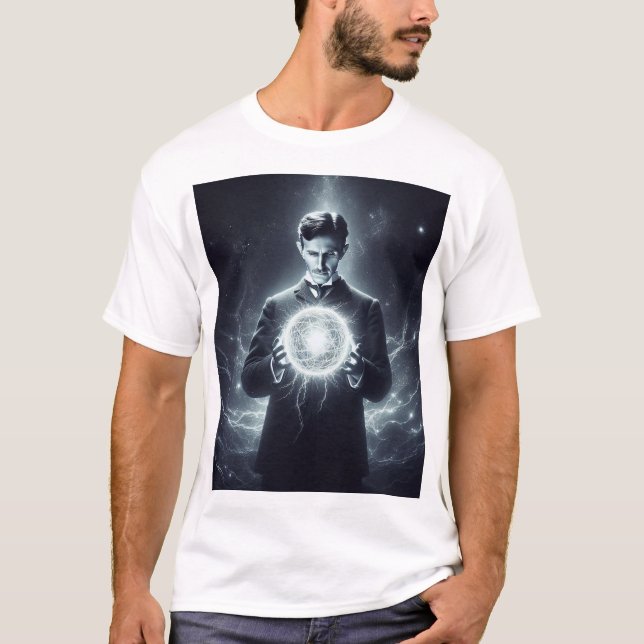 Camiseta Nicola Tesla  (Frente)