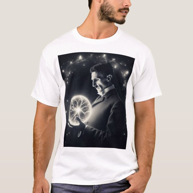 Camiseta Nicola Tesla  (Frente)