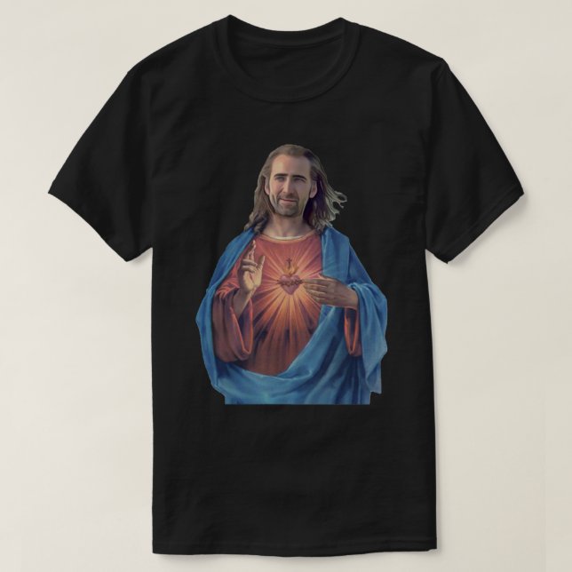 Camiseta Nicolas Cage é Jesus (Frente do Design)