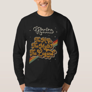 Camiseta Nicolas O Homem O Mito O Nome Da Legenda