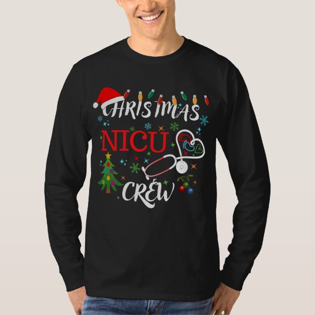 Camiseta Nicu Christmas Crew 2023 t-shirt. (Frente)