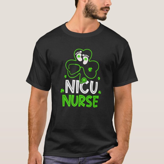 Camiseta NICU Enfermeira Stethoscope Enfermando Ruas Felize (Frente)