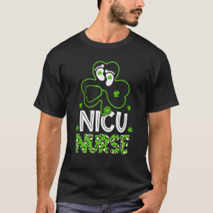 Camiseta Nicu Enfermeira Stethoscope Neonatal Leopard Rua P