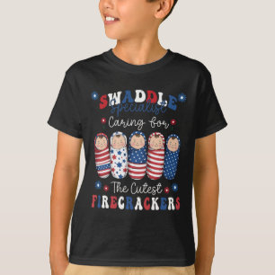 Camiseta Nicu Labor E Enfermeira Humorosa 4 De Julho
