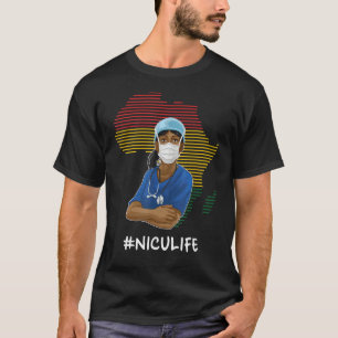 Camiseta Nicu Life Black History Month Enfermeira Neonatal 