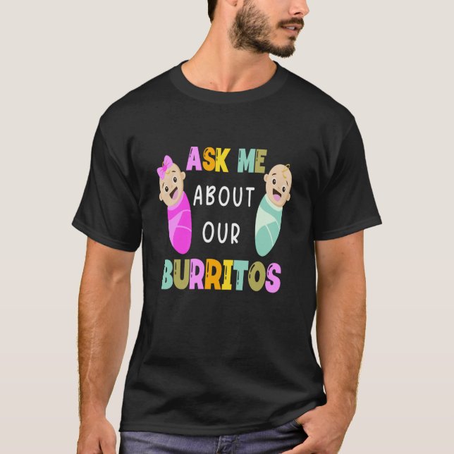 Camiseta NICU Nurse Ask Me About Our Burritos Infant Care S (Frente)