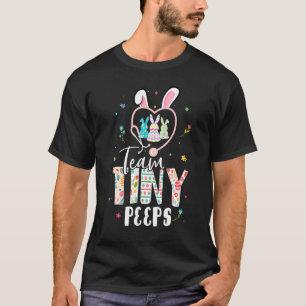 Camiseta Nicu Nurse Páscoa Team Pequeno Humans Bunnies Stet
