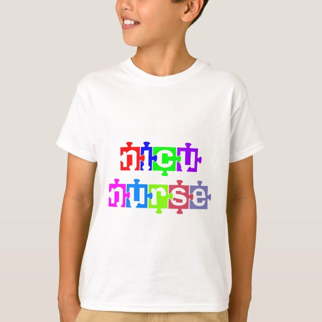 CAMISETA NICU NURSE QUEBRA-CABEÇA PIECE (Frente)