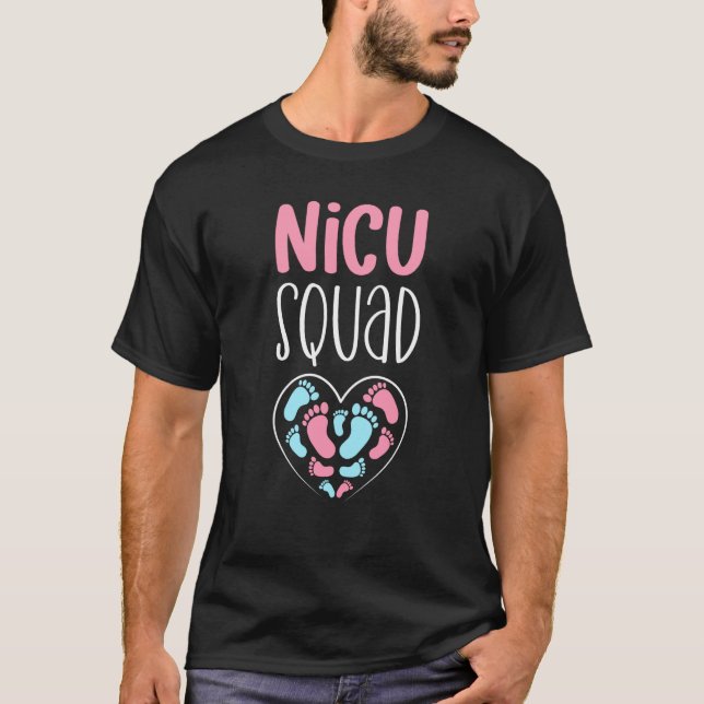 Camiseta NICU Squad Pediatrician Neonatal NICU Nurse (Frente)