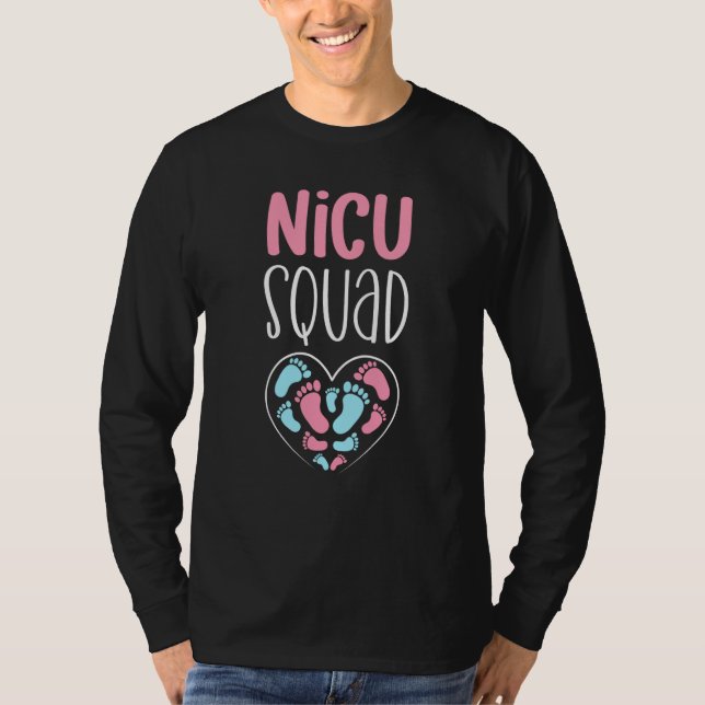 Camiseta NICU Squad Pediatrician Neonatal NICU Nurse (Frente)