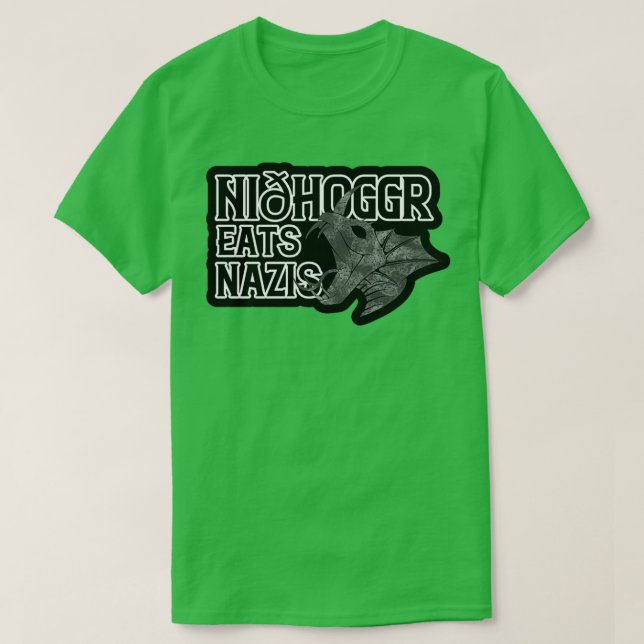 Camiseta Nidhoggr Come Nazis (Frente do Design)