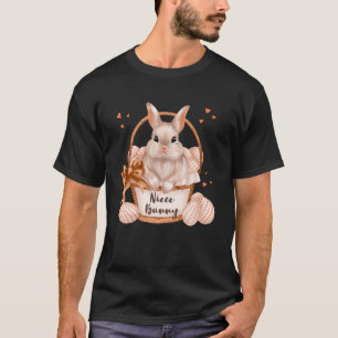 Camiseta Niece Bunny Cute Pastel Correspondente Páscoa Fami