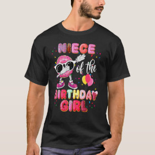 Camiseta Niece Da Garota De Aniversário Que Dava Rosquinhas