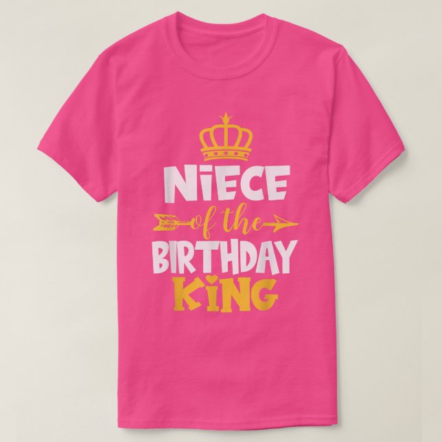 Camiseta Niece Da Ideia De Aniversário Do Rei Bday Para O T (Frente do Design)