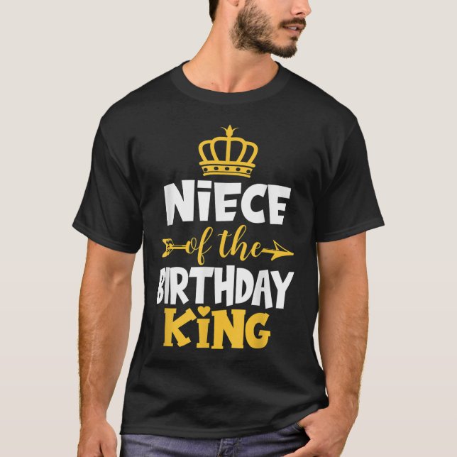 Camiseta Niece Da Ideia De Aniversário Do Rei Bday Para O T (Frente)