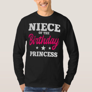 Camiseta Niece Do Celebrato De Bday Do Partido Princesa Ani