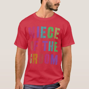 Camiseta NIECE DOS Amigos da Família do Partido Bridal GROO