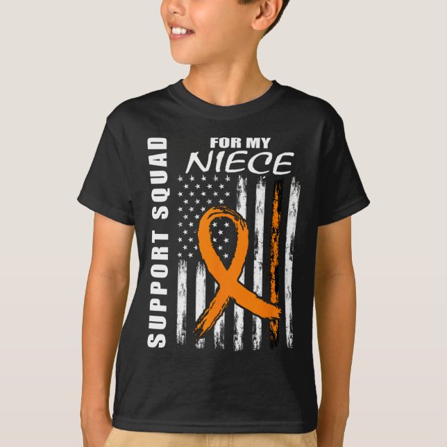 Camiseta Niece Múltipla Sclerose Sensibilização Dos Eua Sin (Frente)