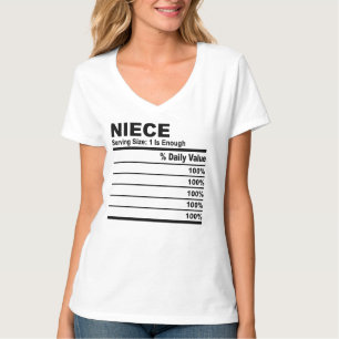 Camiseta Niece Nutrition Faça Mulheres Personalizadas Perso
