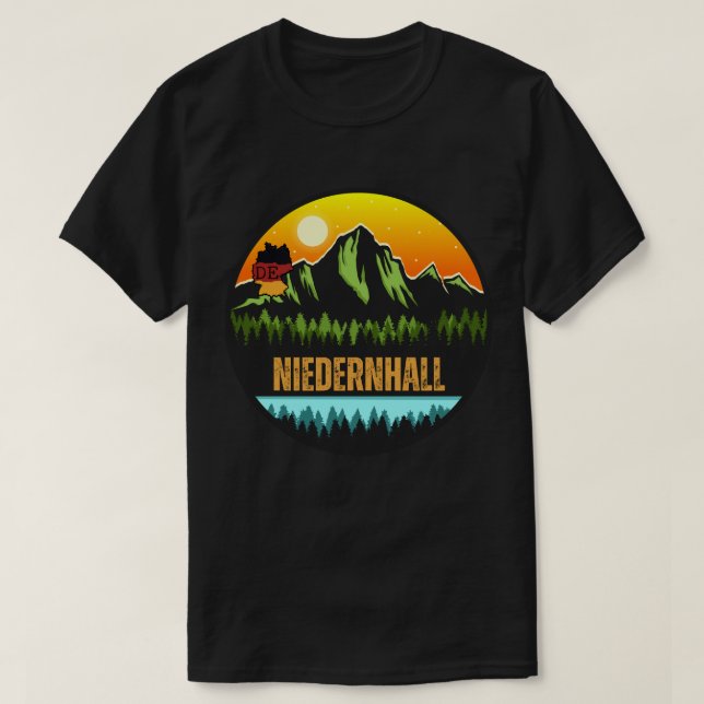 Camiseta Niedernhall, Baden-Württemberg Alemanha (Frente do Design)