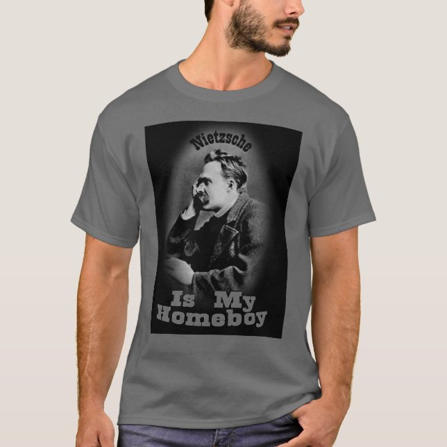 Camiseta Nietzsche é meu ficar em casa (Frente)
