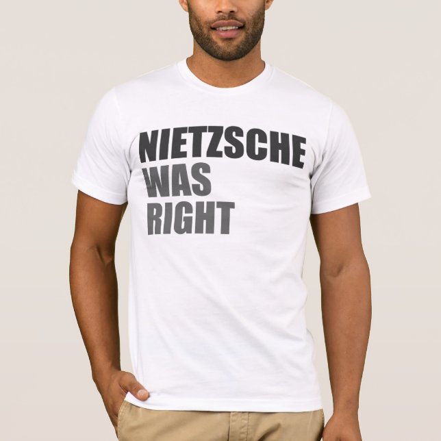 Camiseta Nietzsche era direito (Frente)