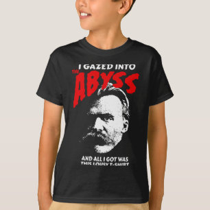 Camiseta Nietzsche - Eu Olhei Para O Abismo E Consegui Isto