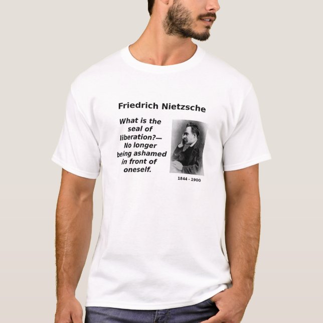 Camiseta Nietzsche, já não humilhado (Frente)