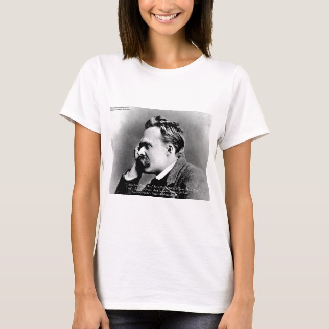 Camiseta Nietzsche "Orgulho Vs Memória" Wisdom Cote Ofertas (Frente)