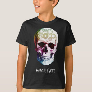 Camiseta Nietzsche Stoic Cote Skull Amor Fati