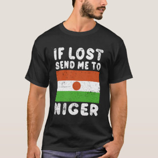 Camiseta Niger Flag Souvenir - Se Perdido Me Enviar Para Ní