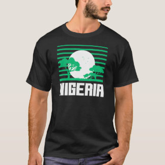 Camiseta Nigéria Africa Vintage Sunset Savannah Ghanaian Ro
