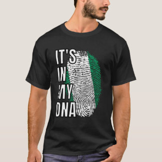 Camiseta Nigéria Está no Meu DNA FlagThumbprint