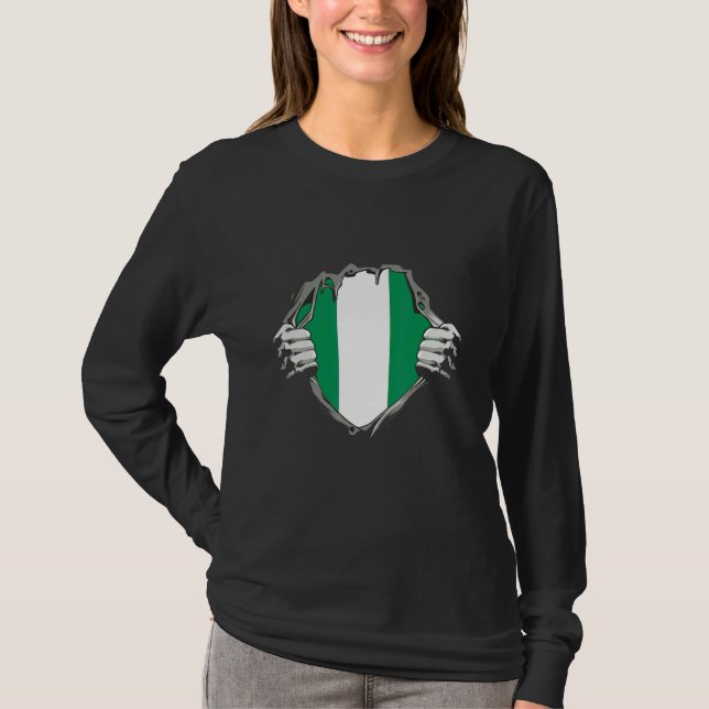 Camiseta Nigeria Flag (Frente)