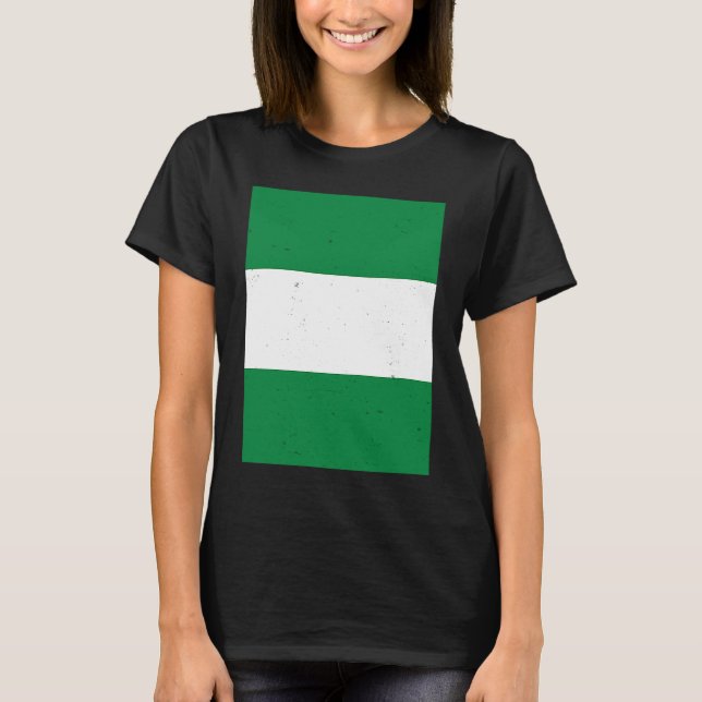 Camiseta Nigeria Flag Nigerian Pride Travel (Frente)