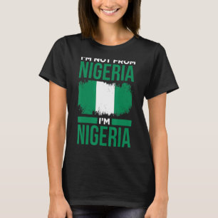 Camiseta Nigéria Orgulho nigeriano-americano africano niger