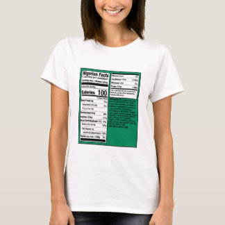 Camiseta Nigerian Woman Nutritional Facts Shirt