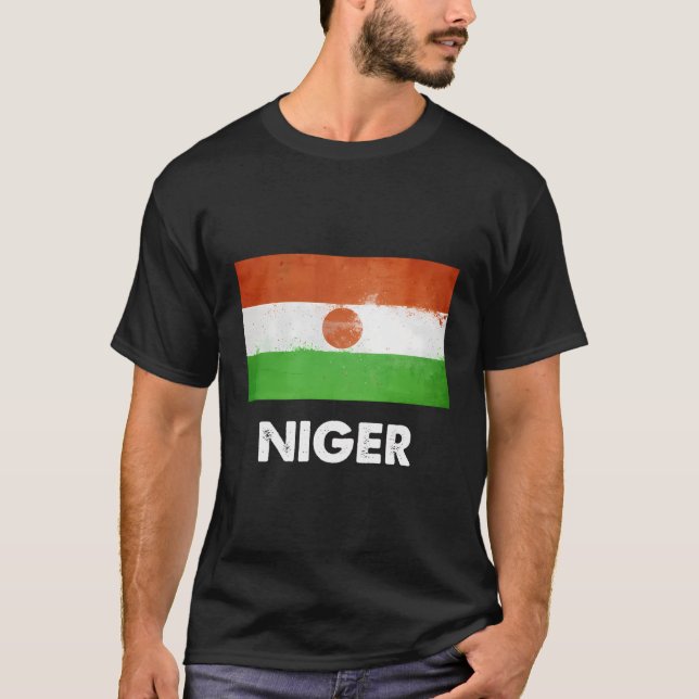 Camiseta Nigerien Flag (Frente)