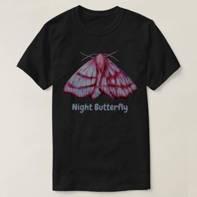 Camiseta Night Butterfly (Frente do Design)
