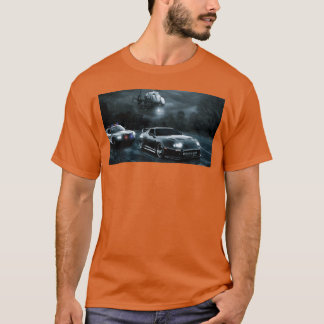 Camiseta Night Chase with Speeding Sports Car gift