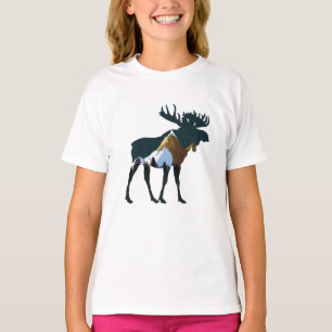 Camiseta Night Forest Moose