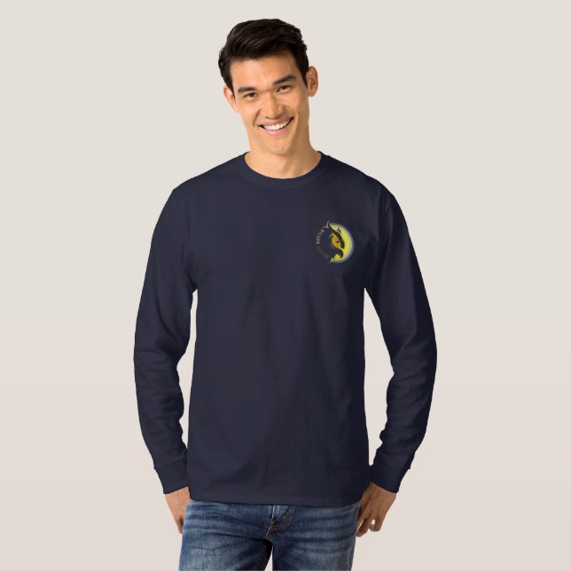 Camiseta Night Hunter | Capa longa masculina (Frente Completa)