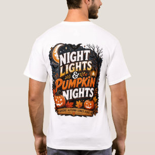 Camiseta Night Lights & Pumpkin Nights Pu de Hal