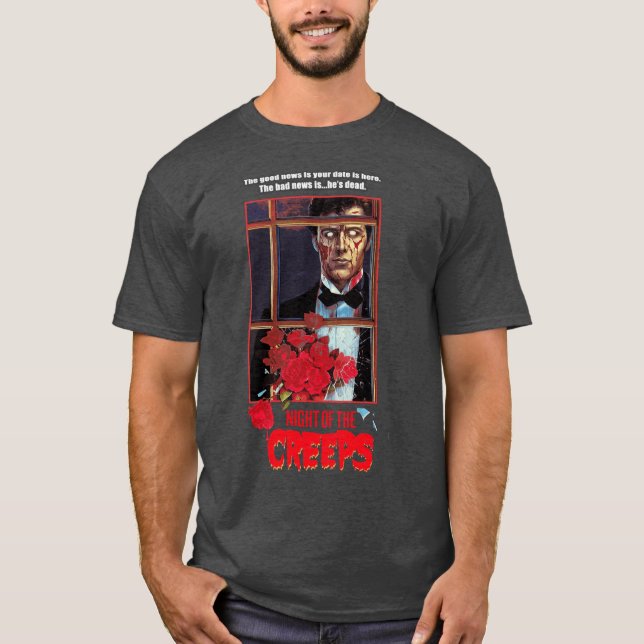 Camiseta NIGHT OFHE CREEPS friends funny (Frente)