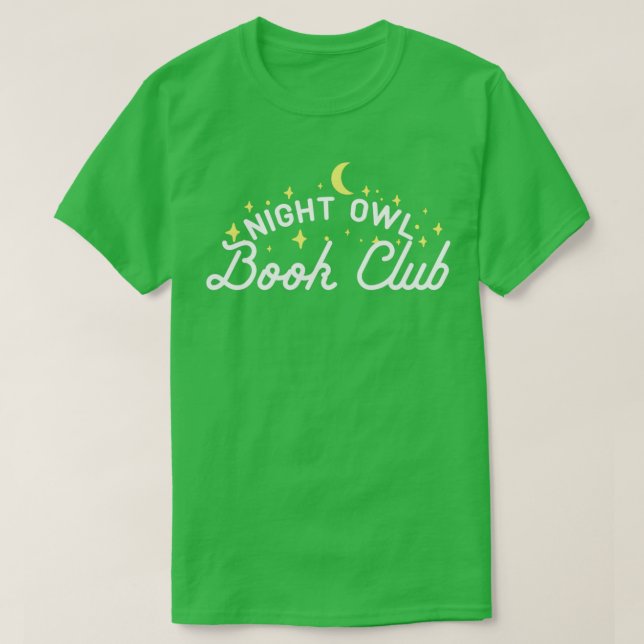 Camiseta Night Owl Book Club (Frente do Design)