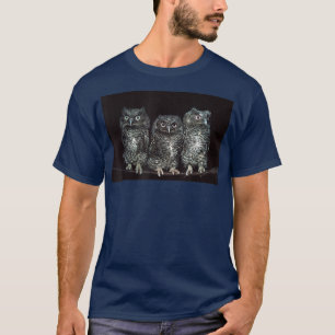 Camiseta Night Owls Sitting on a Tree Branch 